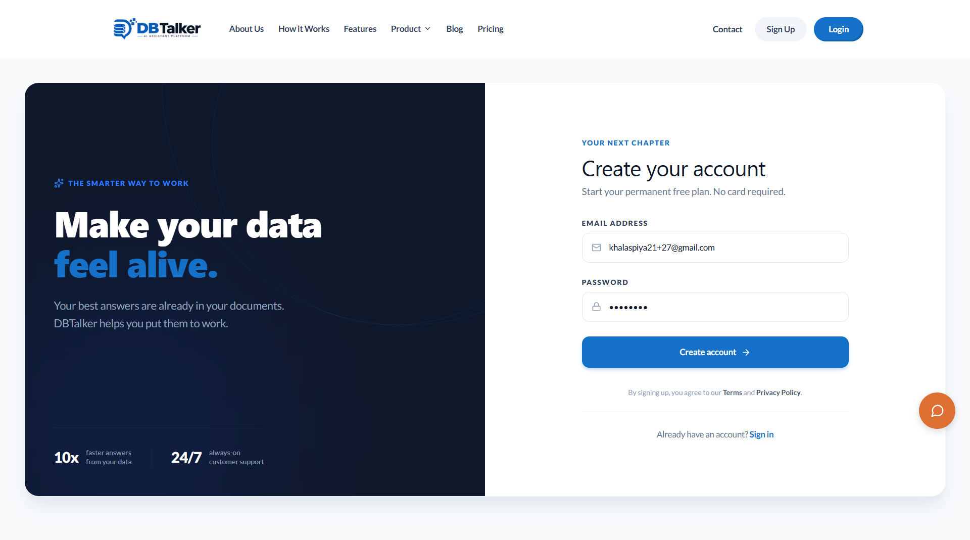 Create Account