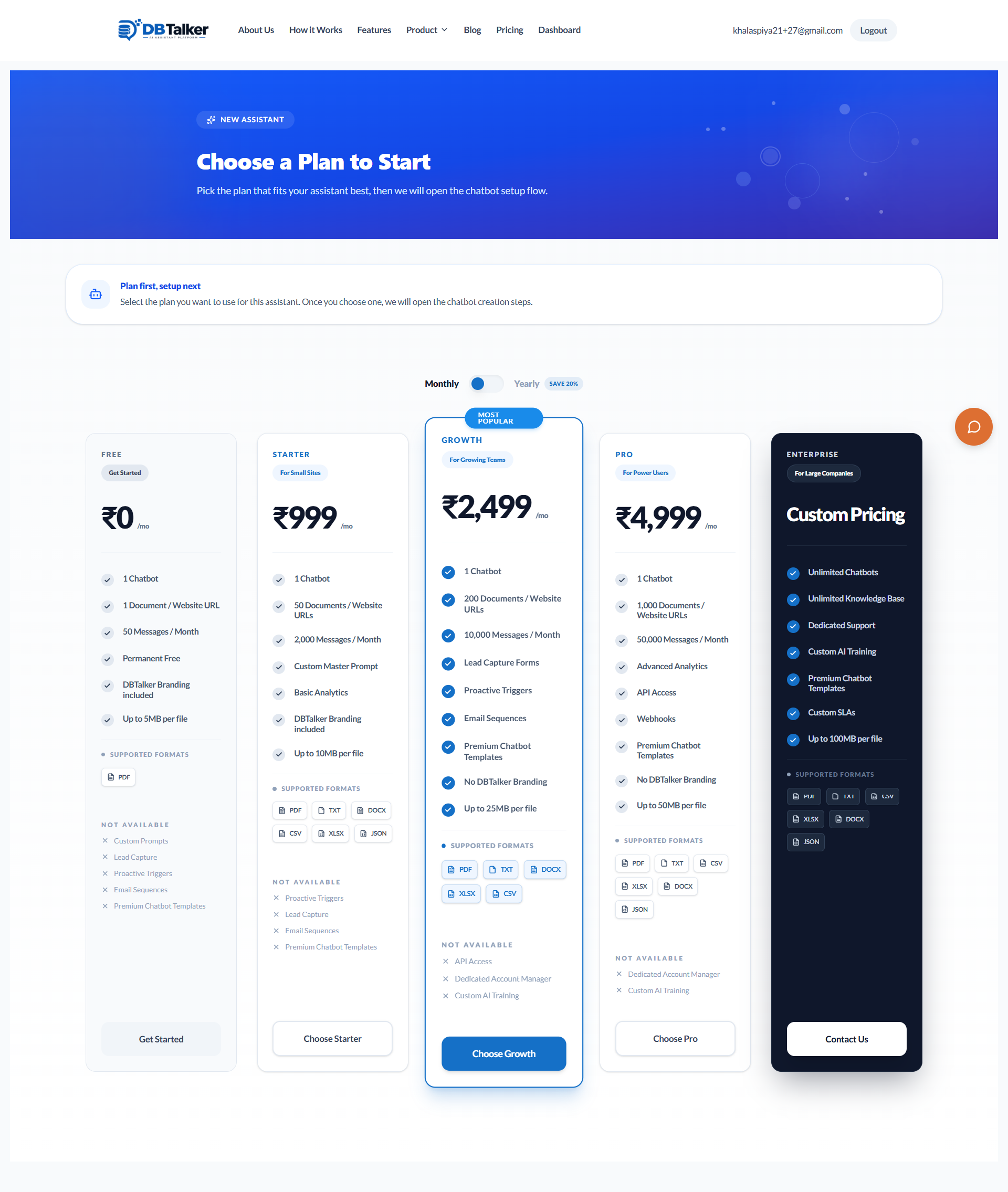 Pricing Plans