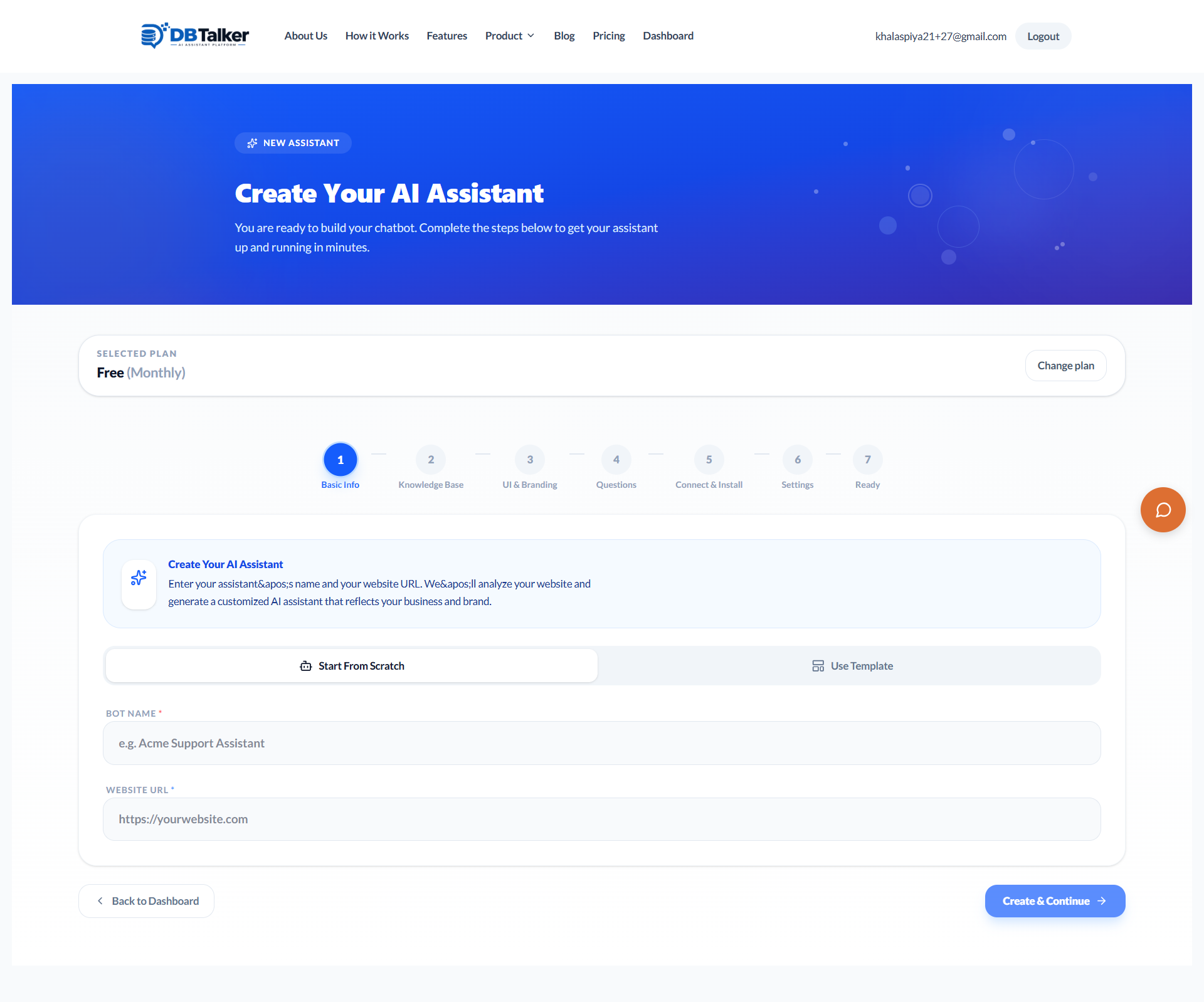 Create Assistant Wizard